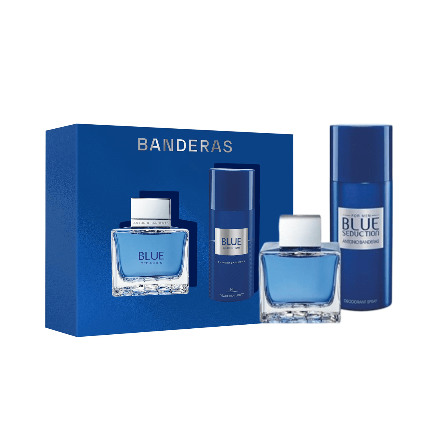 Antonio Banderas Blue Seduction EDT Deodorant Set for Men | My Perfume Shop