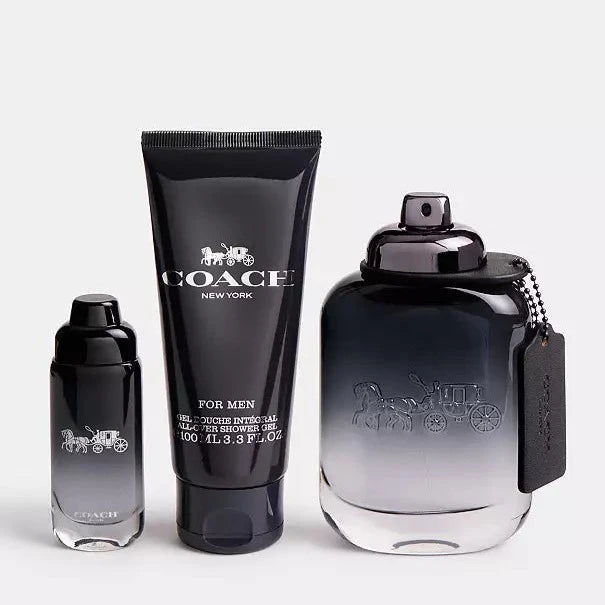 Coach Signature Men's EDT Set Shower Gel & Travel Spray | My Perfume Shop