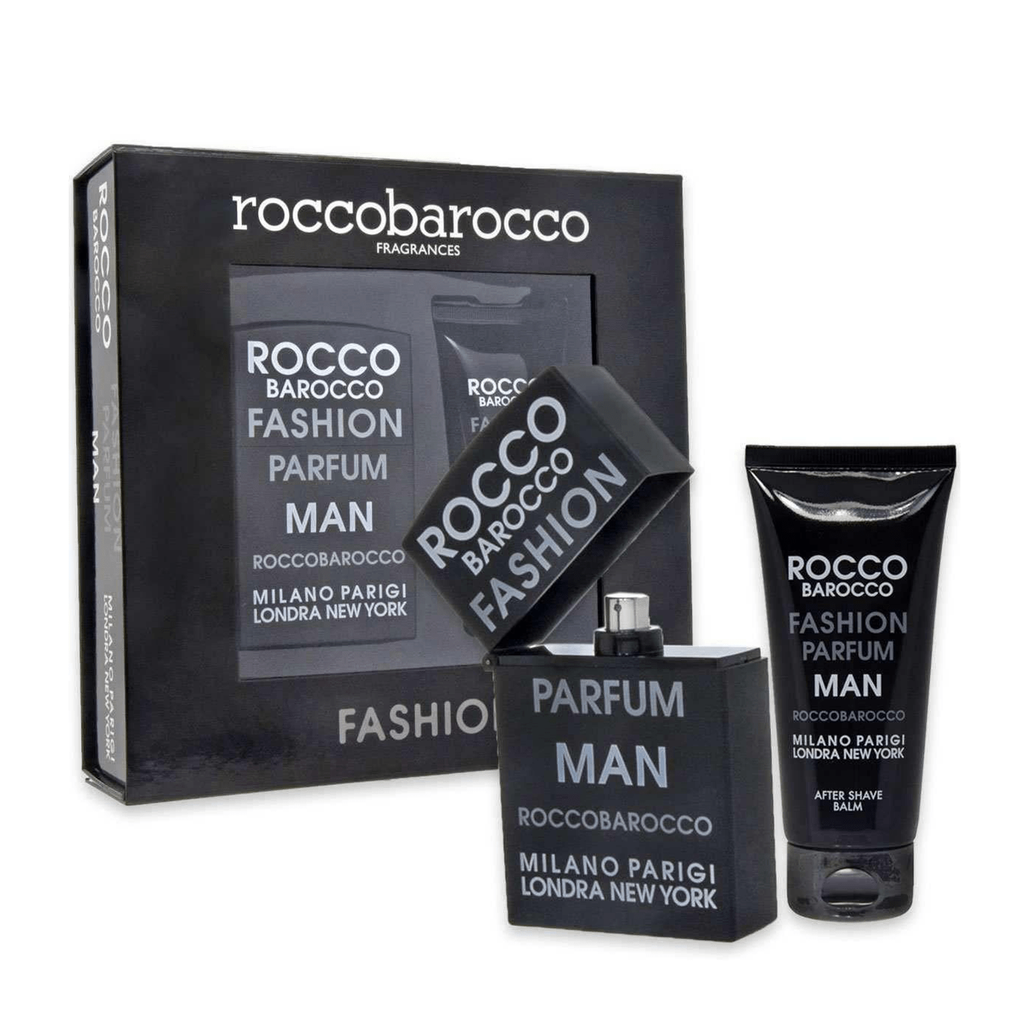 Roccobarocco Fashion Man EDT and Aftershave Balm Set for Men | My Perfume Shop