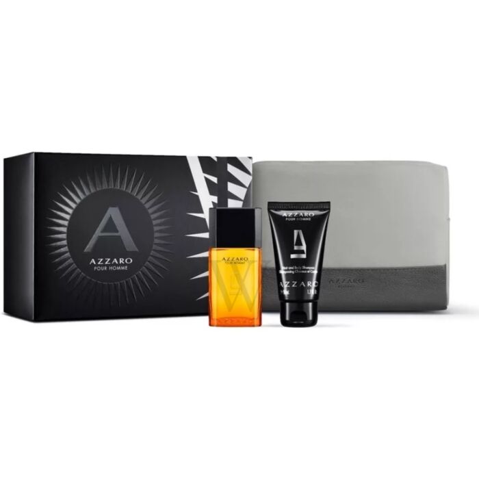 Azzaro Pour Homme EDT Hair & Body Shampoo Travel Set | My Perfume Shop