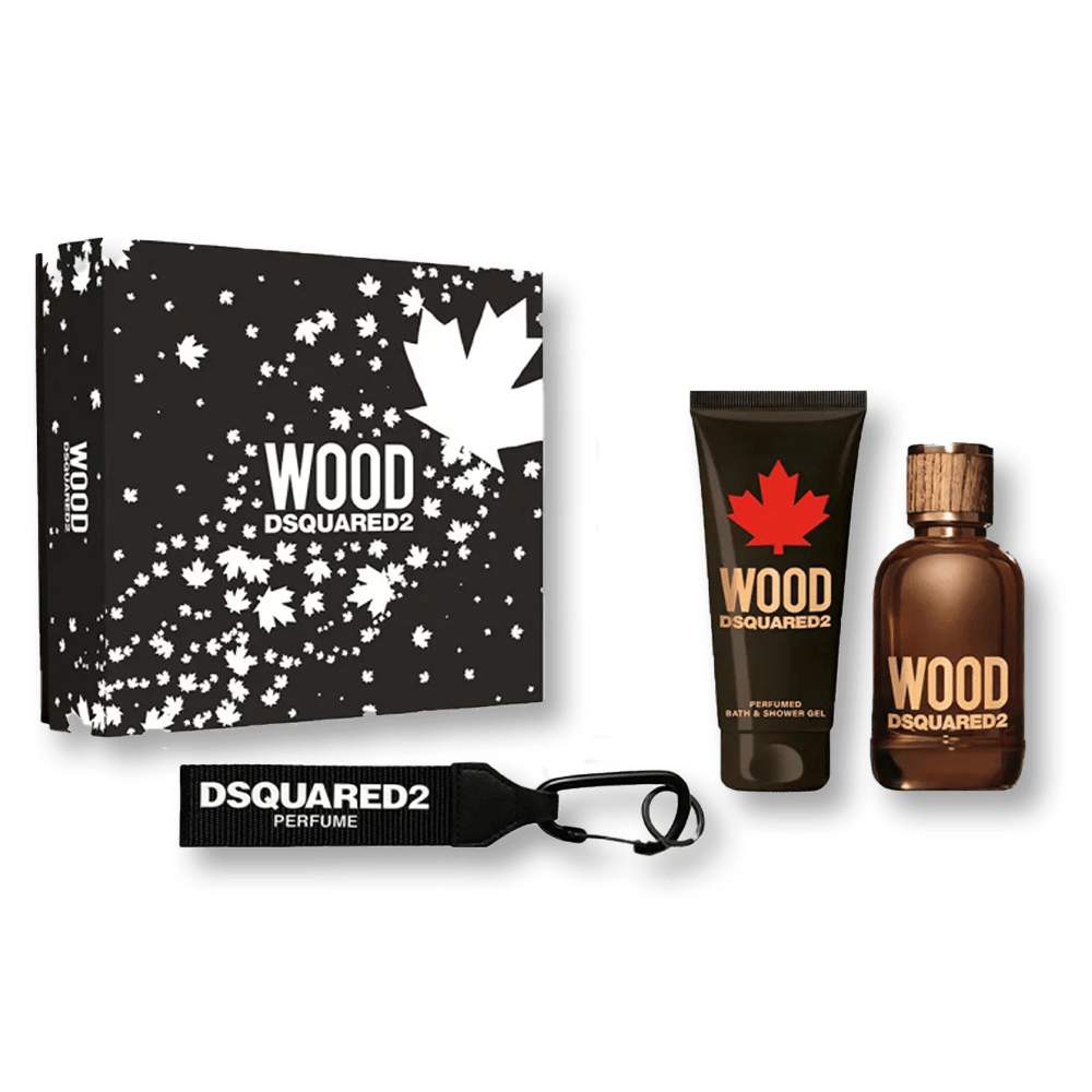 DSQUARED2 Wood Trio Key Ring Set | My Perfume Shop